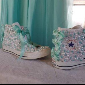 Custom high top Converse shoes